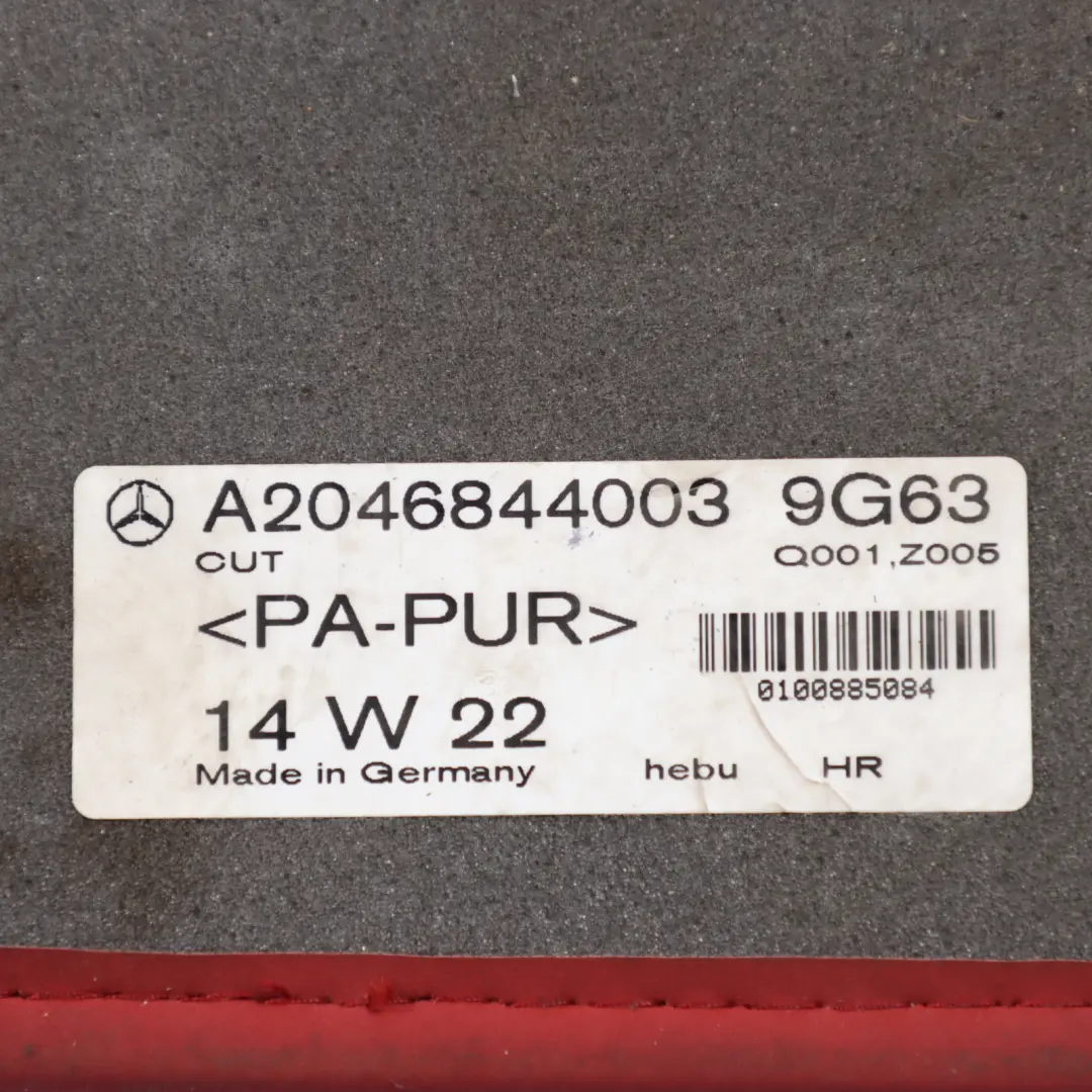 Mercedes C204 C207 Floor Mats AMG Interior Front Rear Cover Black Red Border Set