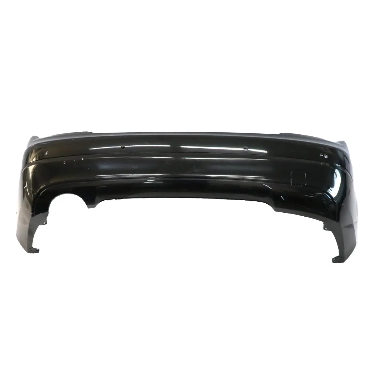 Mercedes W204 Rear Bumper Trim Panel Covering Obsidian Black Metallic - 197