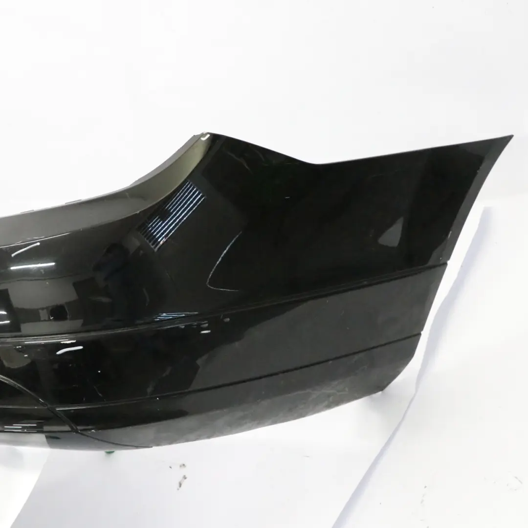 Mercedes W204 Rear Bumper Trim Panel AMG Obsidian Black Metallic - 197