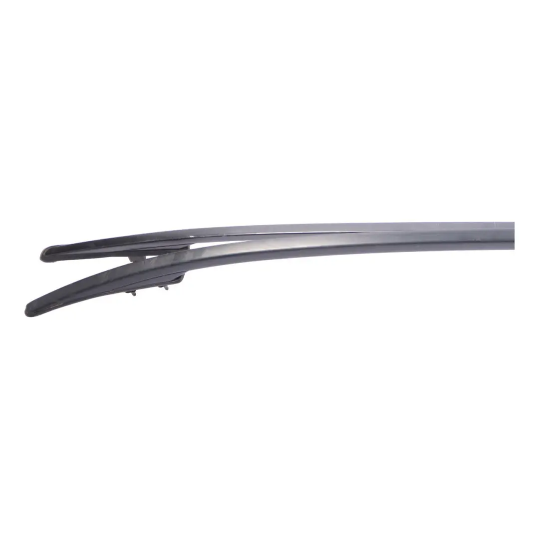 Mercedes S204 Roof Rail Strip Estate Left N/S Railing Rack Moulding Black Set