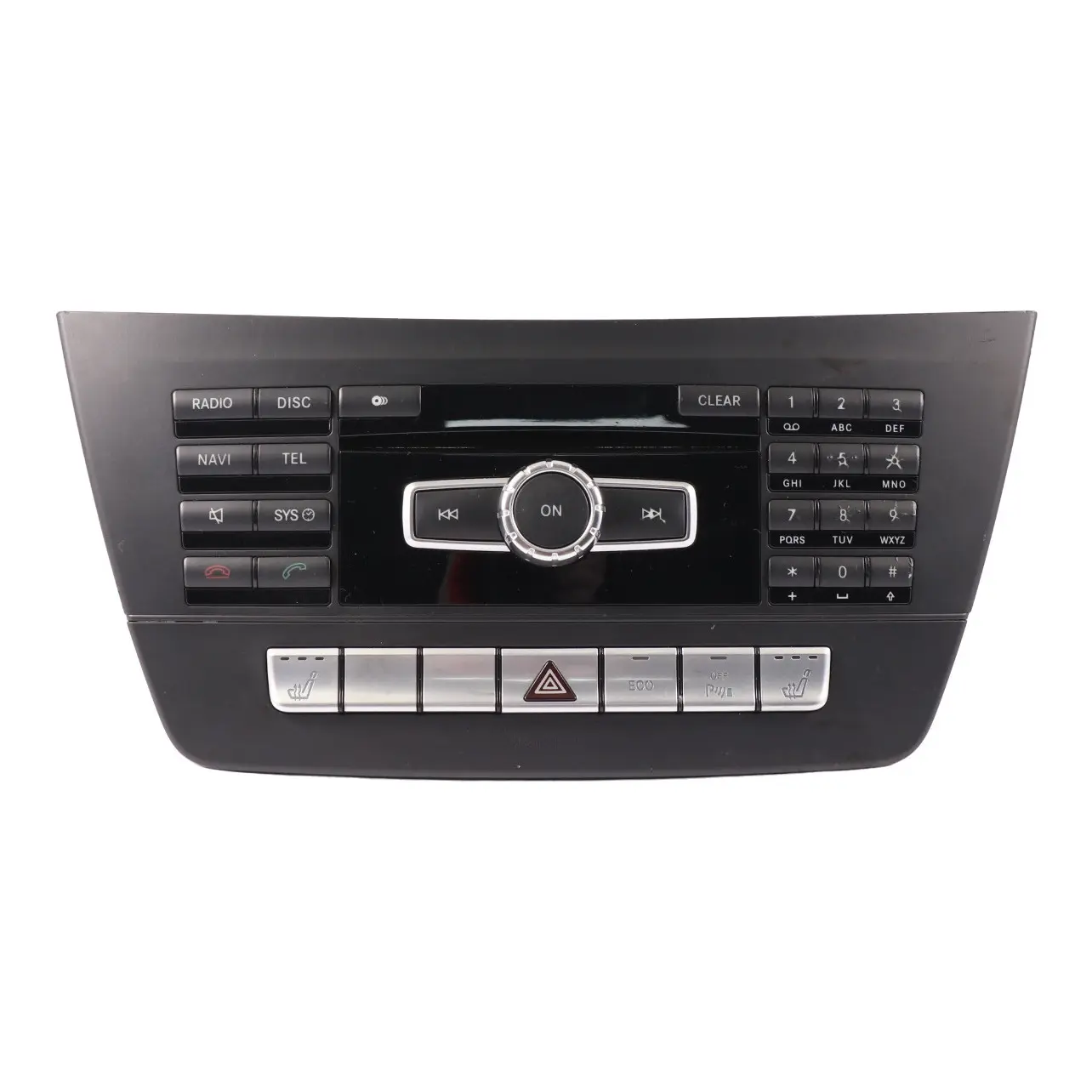 Panel de control Mercedes W204 Salpicadero Radio Sat Nav Interruptor Bloque