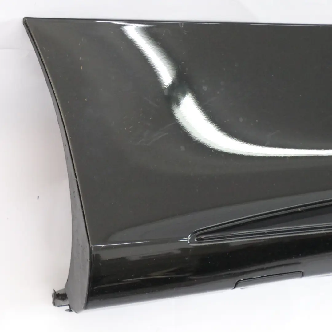 Mercedes A205 Side Skirt Right O/S AMG Sill Cover Obsidian Black Metallic - 197