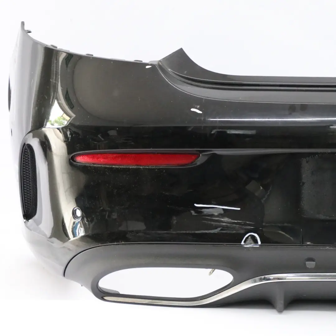 Mercedes C205 Bumper Rear Trim Panel Covering AMG Obsidian Black Metallic - 197