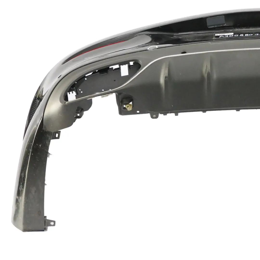 Mercedes C205 Bumper Rear Trim Panel Covering AMG Obsidian Black Metallic - 197