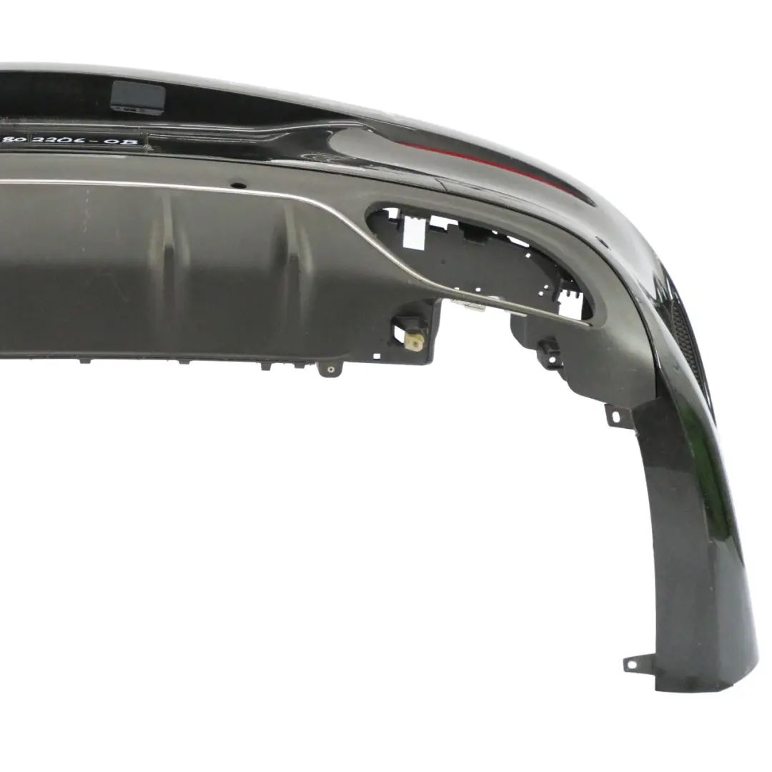 Mercedes C205 Bumper Rear Trim Panel Covering AMG Obsidian Black Metallic - 197