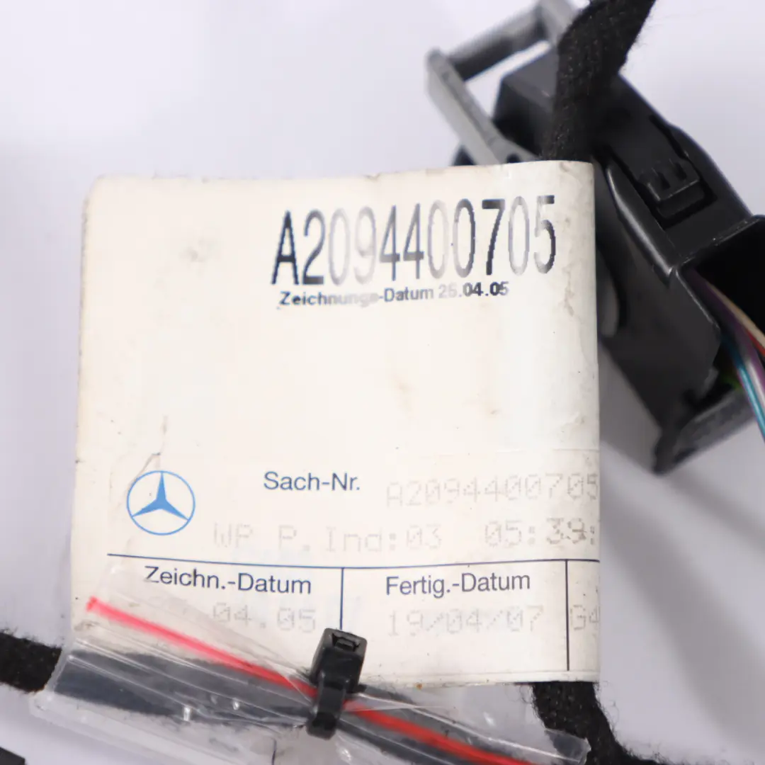 Cableado Mazo cables de la tapa trasera del maletero Mercedes A209 A2094400705