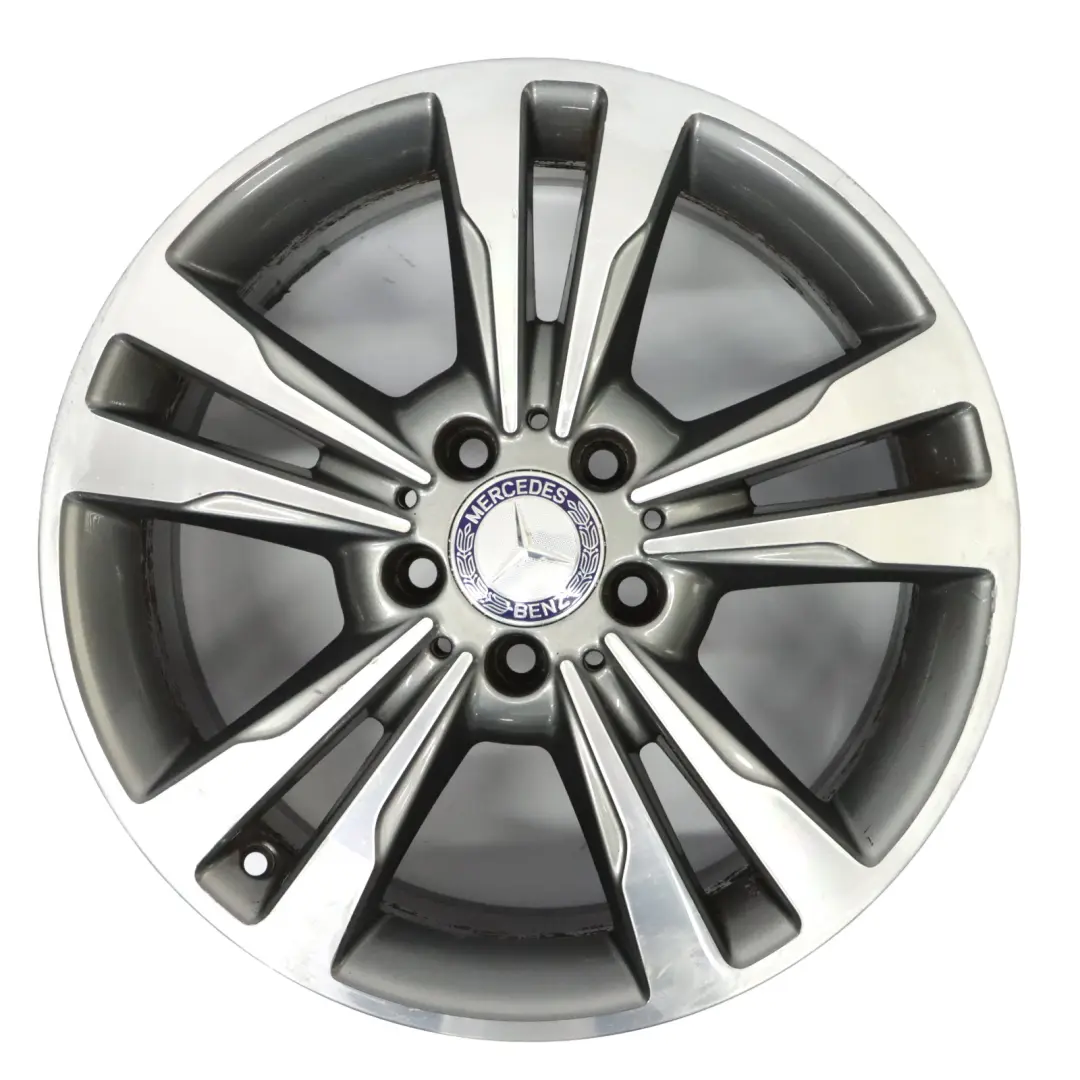 Mercedes W212 Alloy Wheel Rim 17" ET:48 8J 5 Double Spoke A2124015602