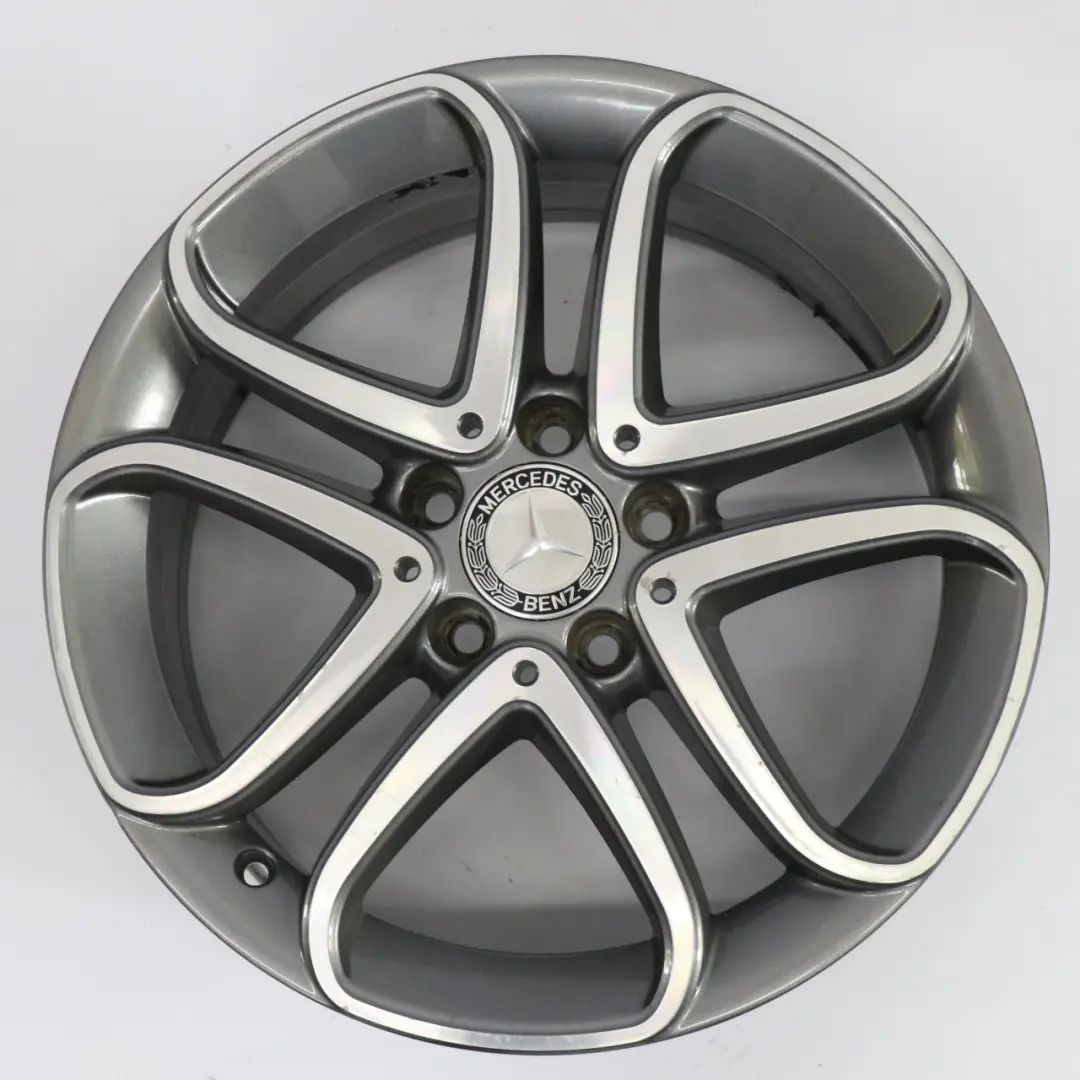 Mercedes W176 Wheel Alloy Rim 17" 5 Double Spoke ET:52.5 7.5J A2464010302