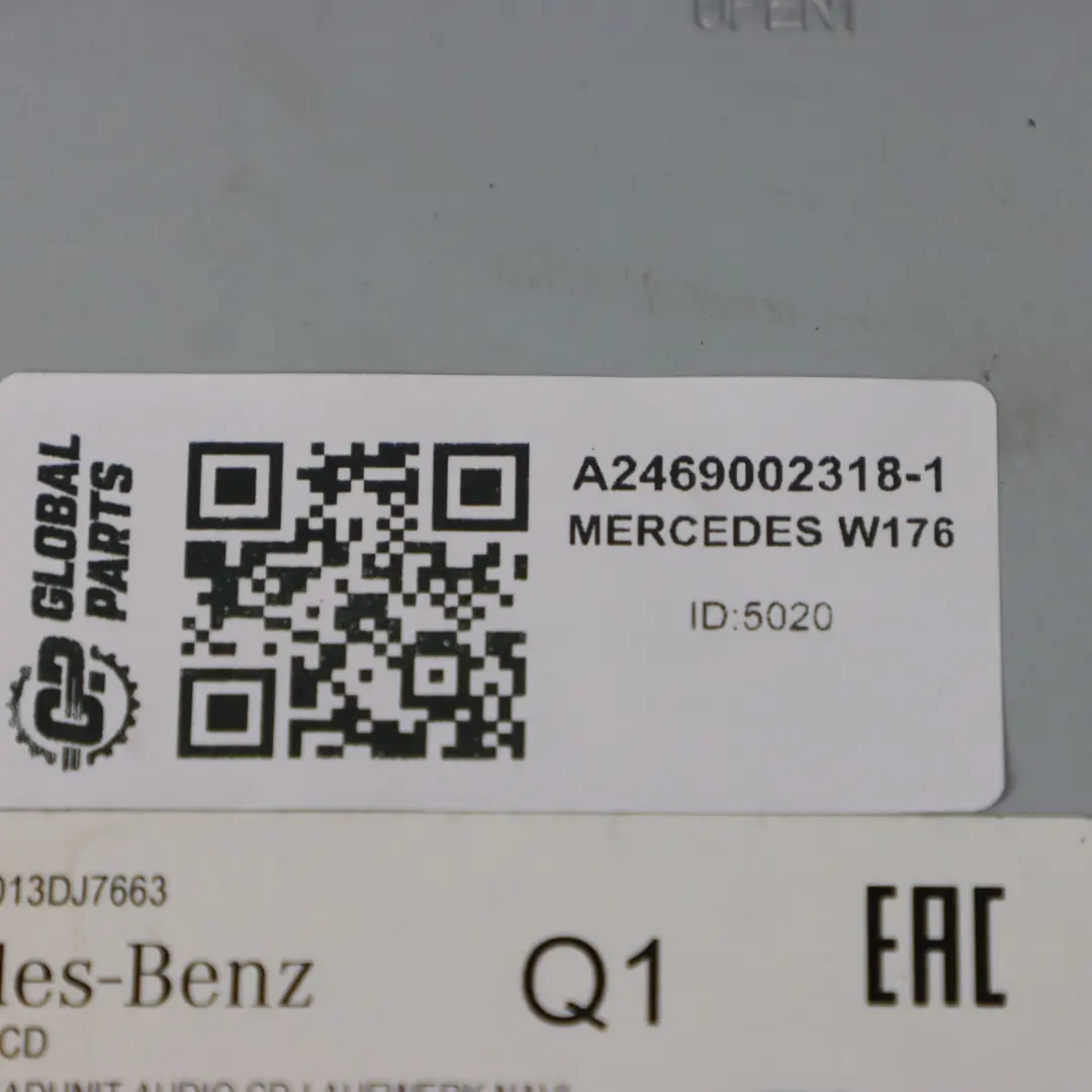 Mercedes W176 Radioodtwarzacz Media Navigacja A2469002318