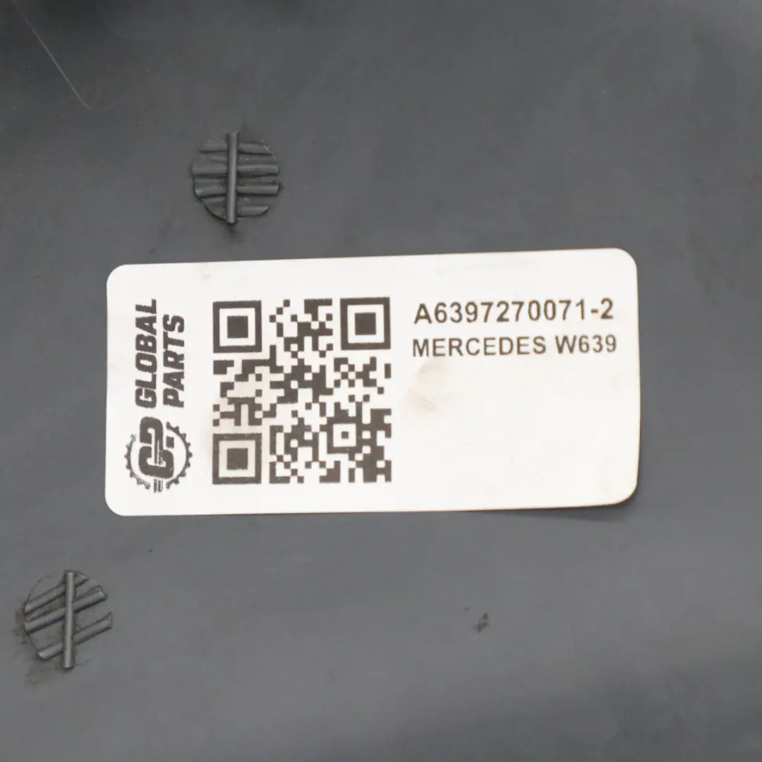 Mercedes Vito W639 Tarjeta de Puerta Delantera Izquierda Embellecedor Gris