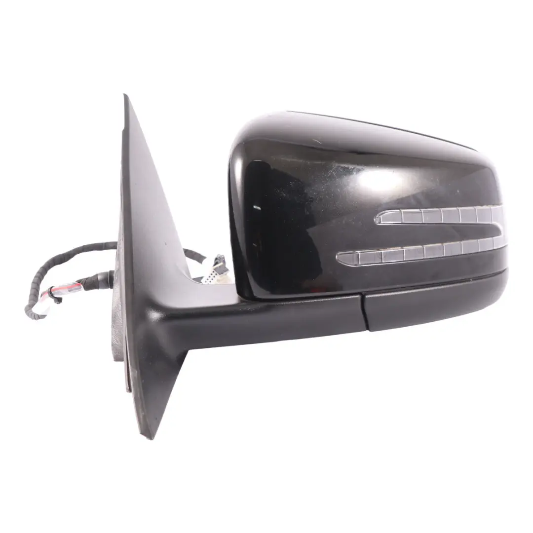 Mercedes C117 Wing Mirror Door Left N/S Auto Dip Power Fold Cosmic Black - 191