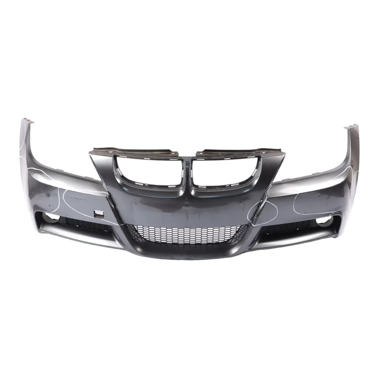 BMW E90 M Sport Complete Front Bumper Trim Panel Sparkling Graphite - A22