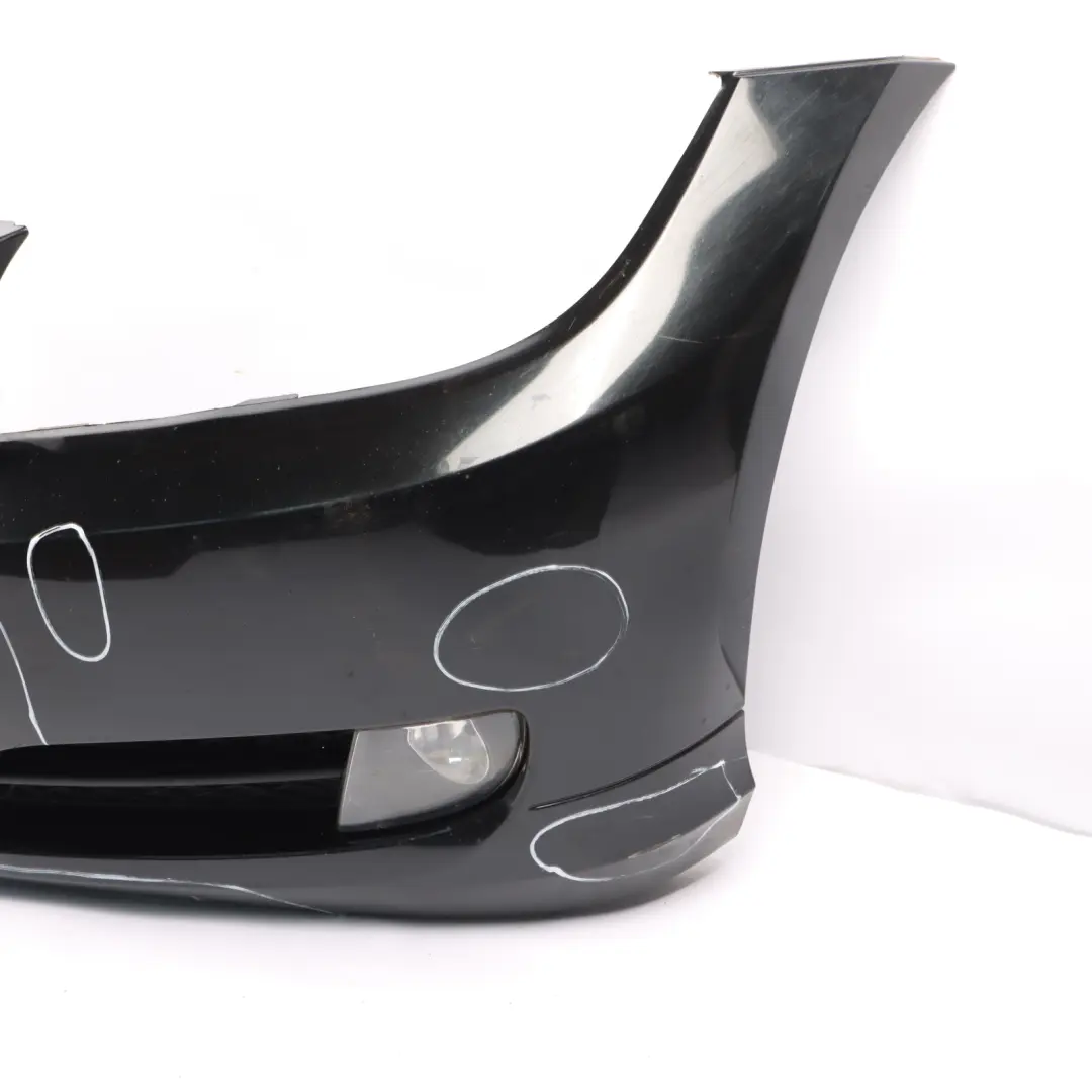 BMW E90 LCI Front Bumper Trim Panel Complete Black Sapphire Metallic - 475