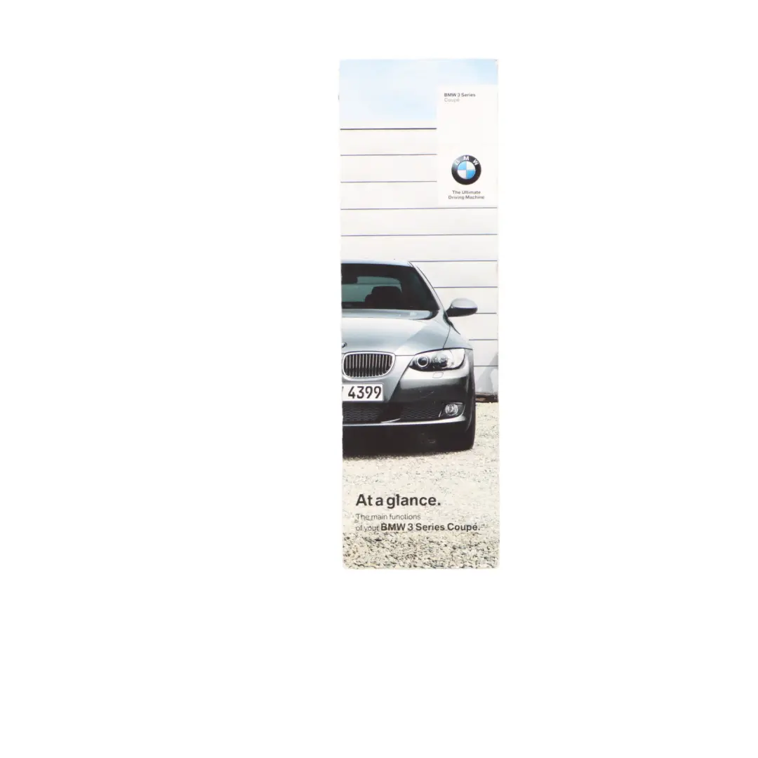 BMW E92 Service Booklet Owner's Handbook Instructions Pouch Case Wallet Set