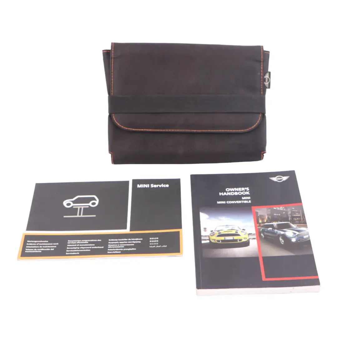 Mini R56 R57 LCI Service Booklet Owner's Handbook Pouch Case Wallet Set