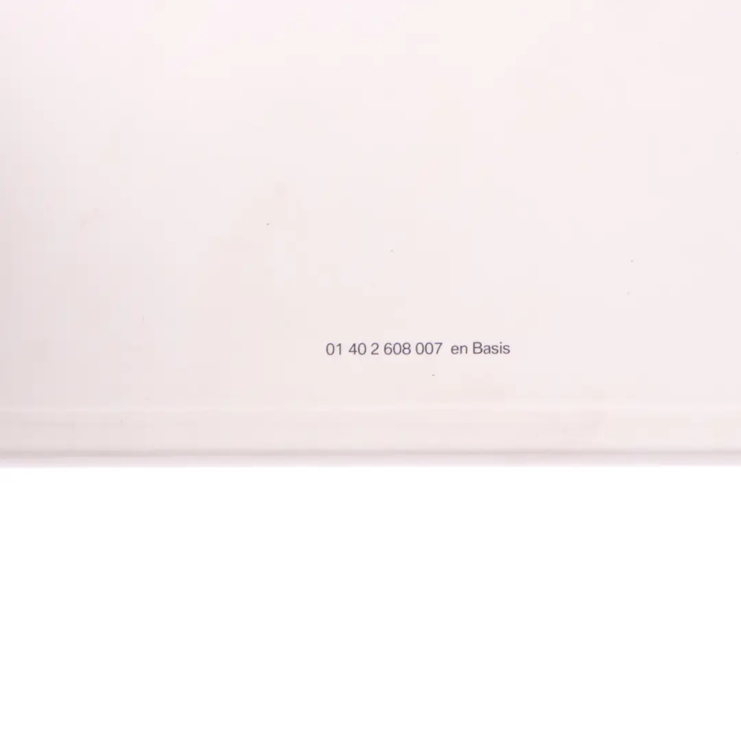 Owner's Manual BMW E87 LCI E81 Hanbook Bucklet For Cars Without idrive 2608007