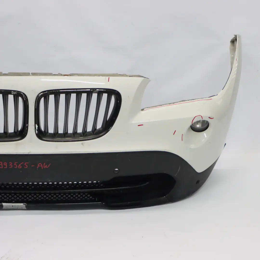 BMW X1 E84 Front Bumper Cover PDC Panel Alpinweiss Alpine White 3 - 300