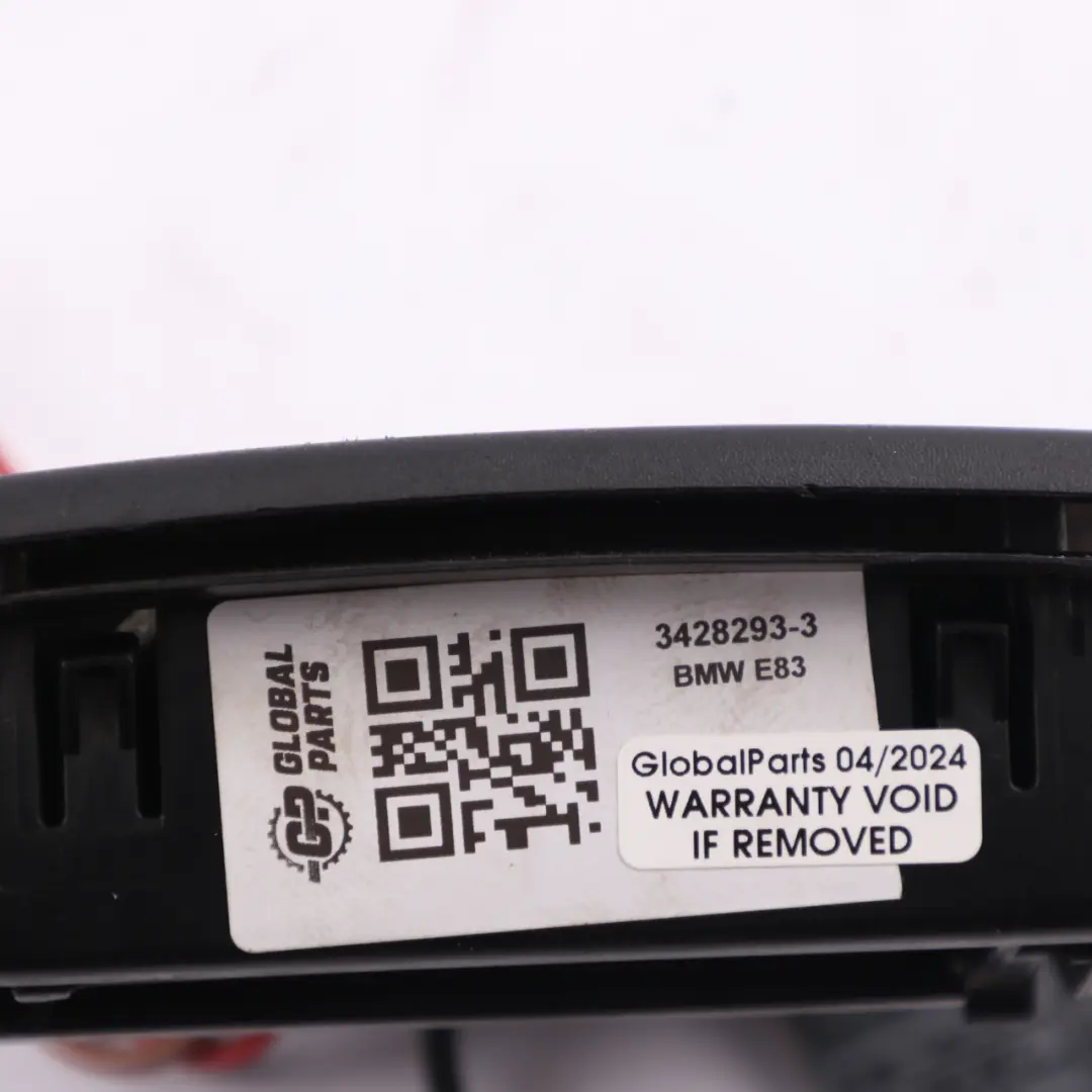 Aux Socket BMW X3 E83 LCI Rear Center Console Lighter Socket Cover Black 3428288