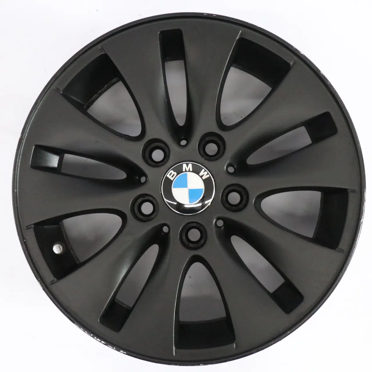 BMW E81 E82 E87 E88 Schwarz Leichtmetallfelge 16" V-Speiche 229 ET:44 7J 6774684