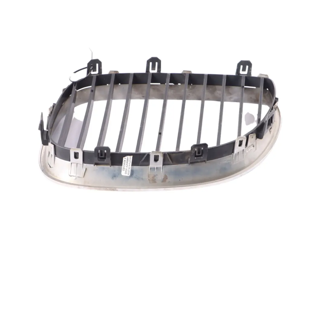 BMW E60 E61 Front Bumper Grille Kidney Right O/S Cover Chrome Black 7027062