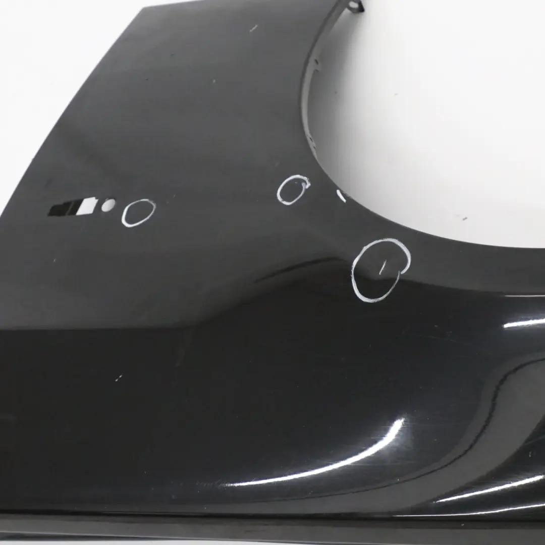 BMW E90 E91 Side Panel Fender Wing Front Left N/S Black Sapphire - 475