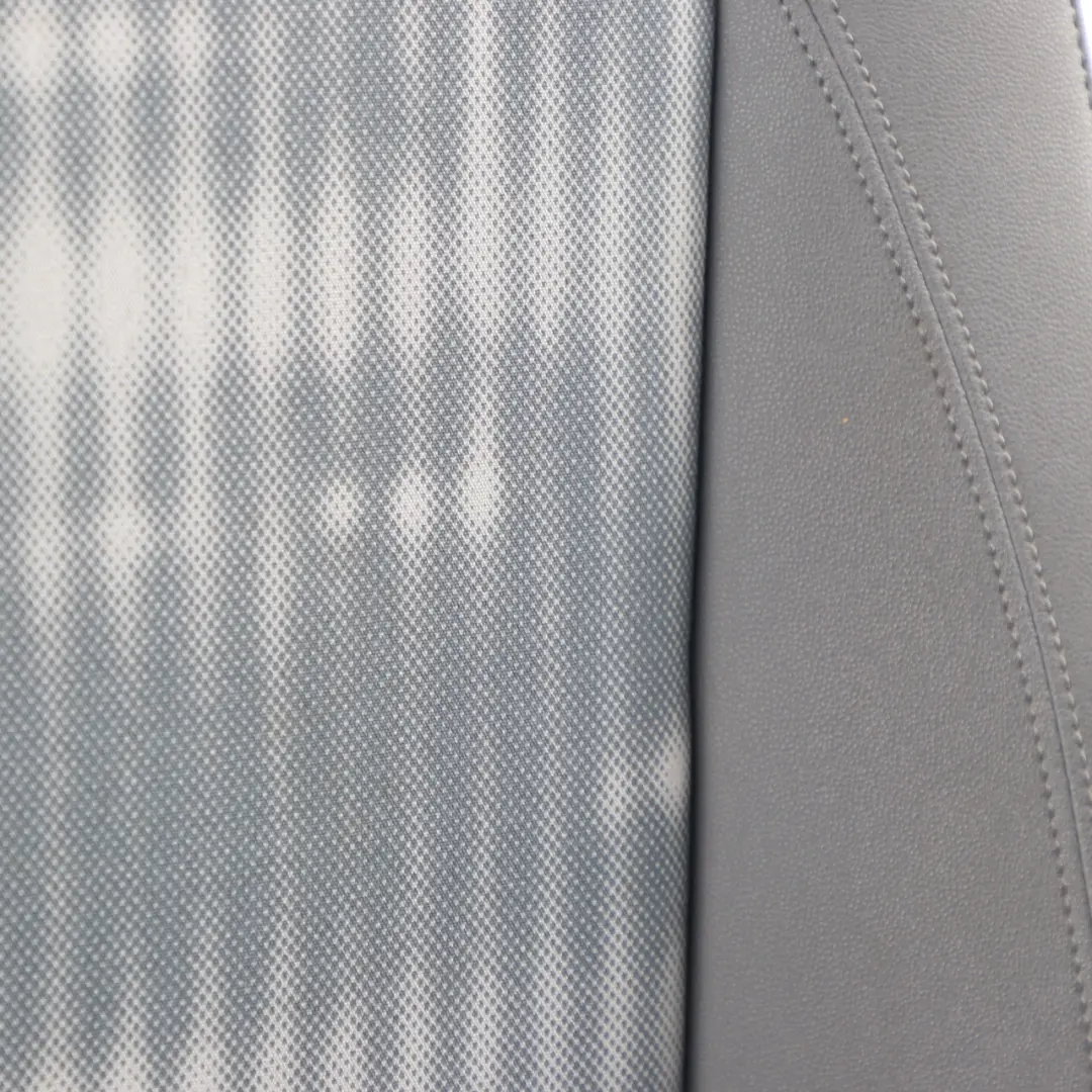 BMW 1 Series E87 Front Left N/S Cloth / Imitation Leather Seat Alaska Grey