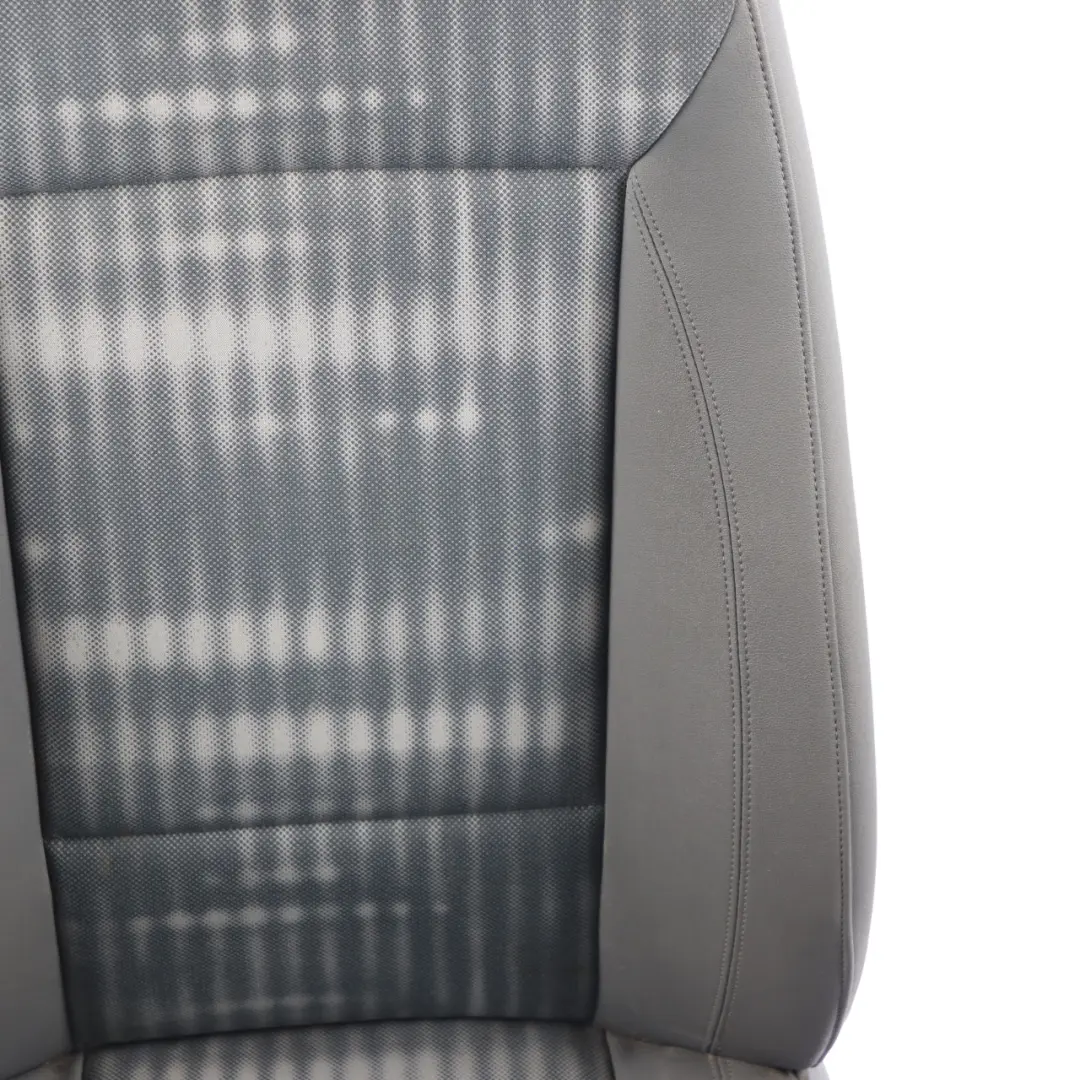 BMW 1 Series E87 Front Left N/S Cloth / Imitation Leather Seat Alaska Grey
