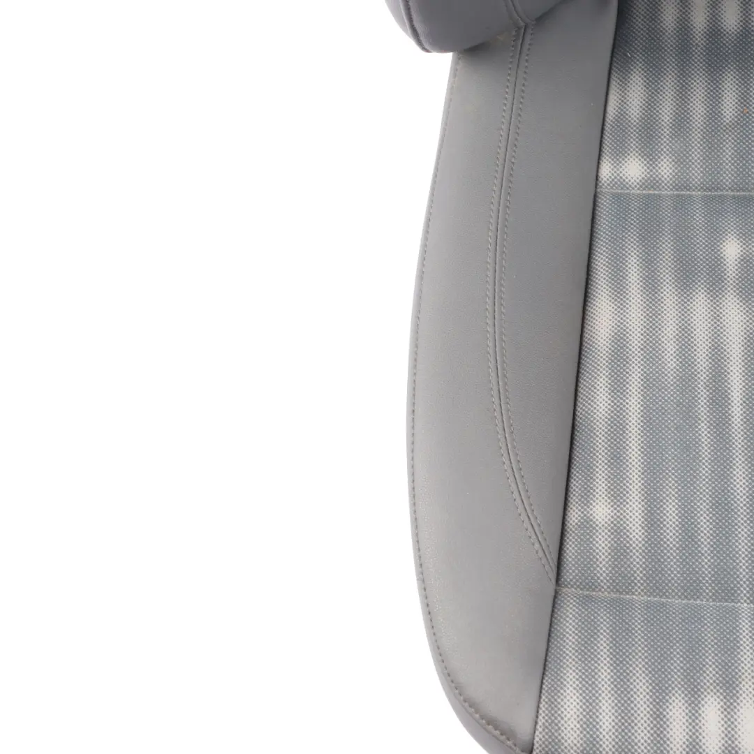 BMW 1 Series E87 Front Left N/S Cloth / Imitation Leather Seat Alaska Grey