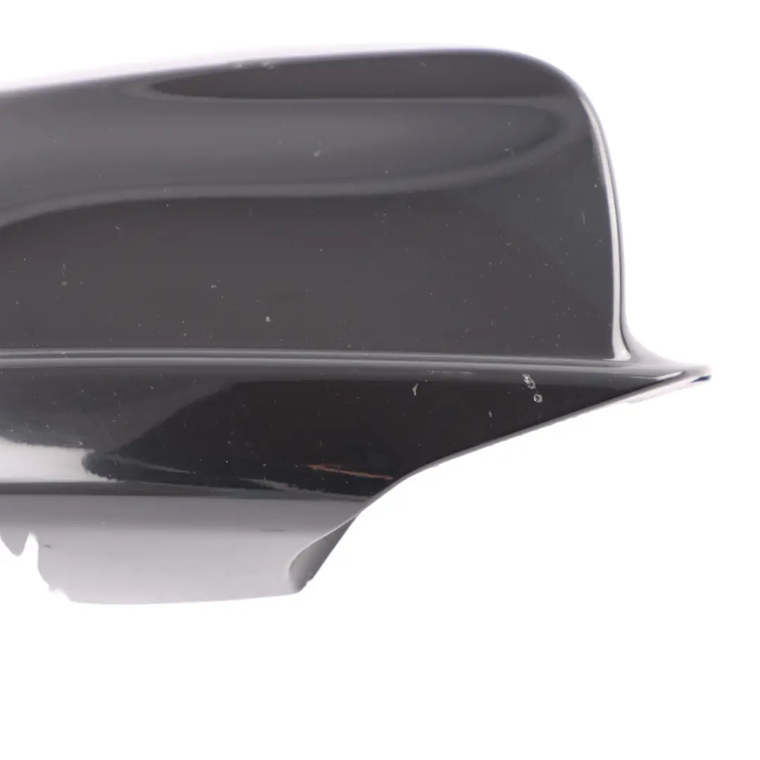 Wing Mirror Cover BMW F10 F11 Cap Casing Right O/S Schwarz 2 Black - 668 7216370