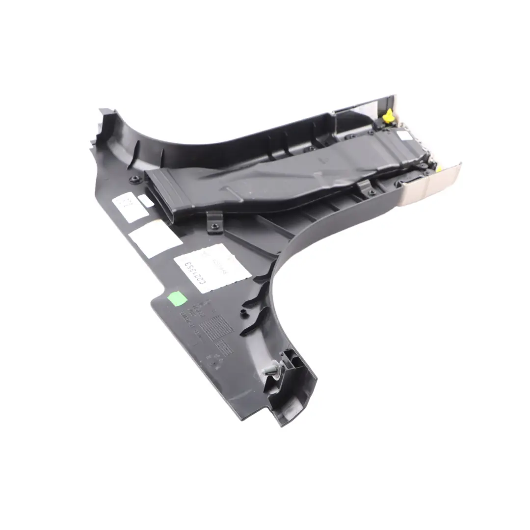 BMW F07 GT Cover Trim Panel Pillar B Lower Right O/S Elfenbeinweiss Leather