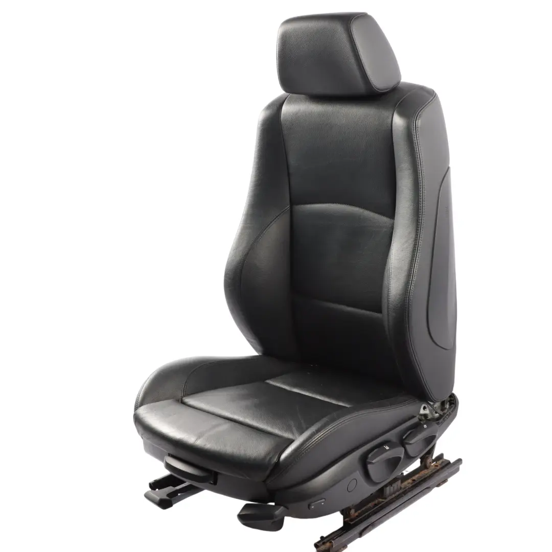 Front Seat BMW E87 LCI M Sport Left N/S Black Leather Boston Black Heated