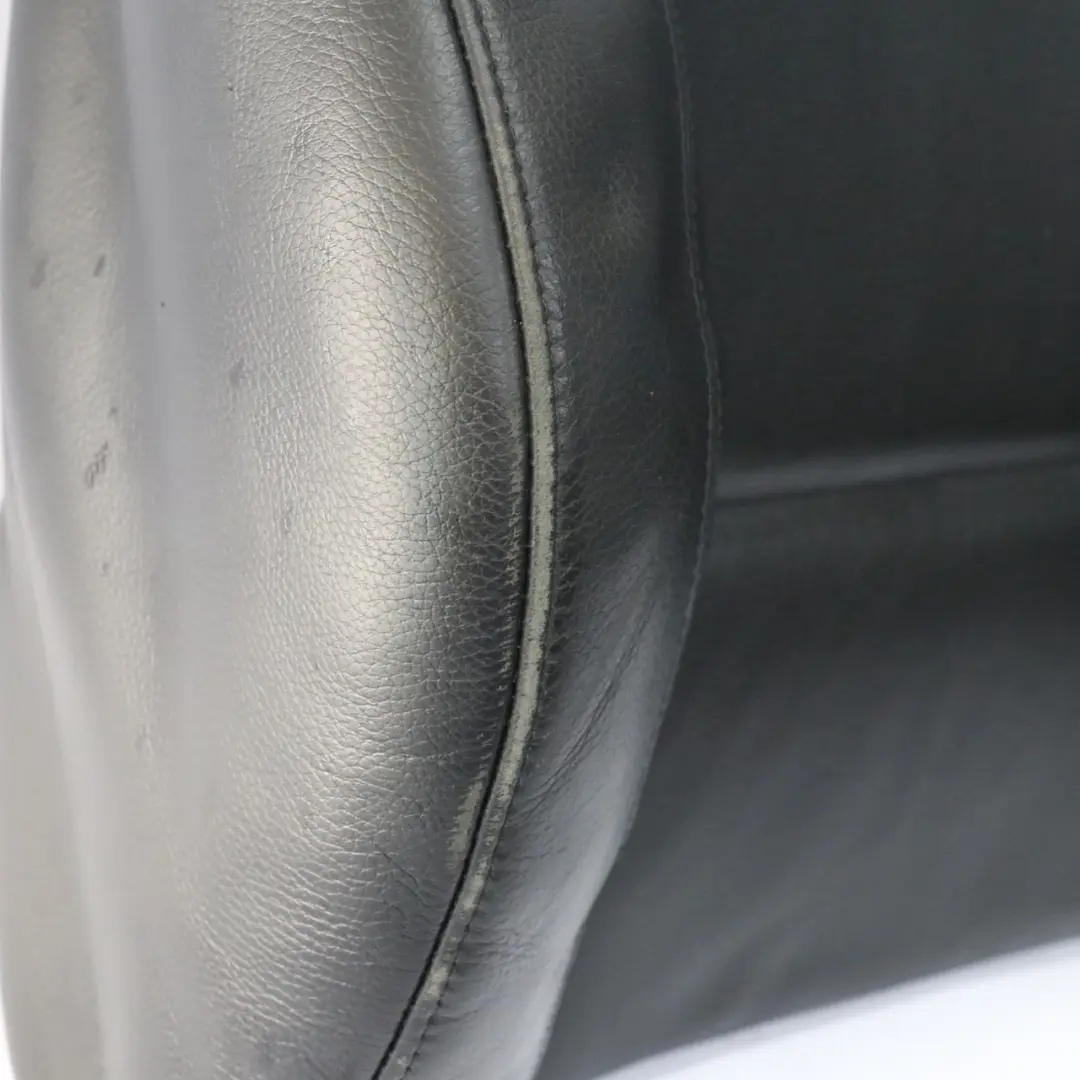 BMW E92 Cojín del respaldo asiento delantero derecho Cubierta cuero negro Dakota