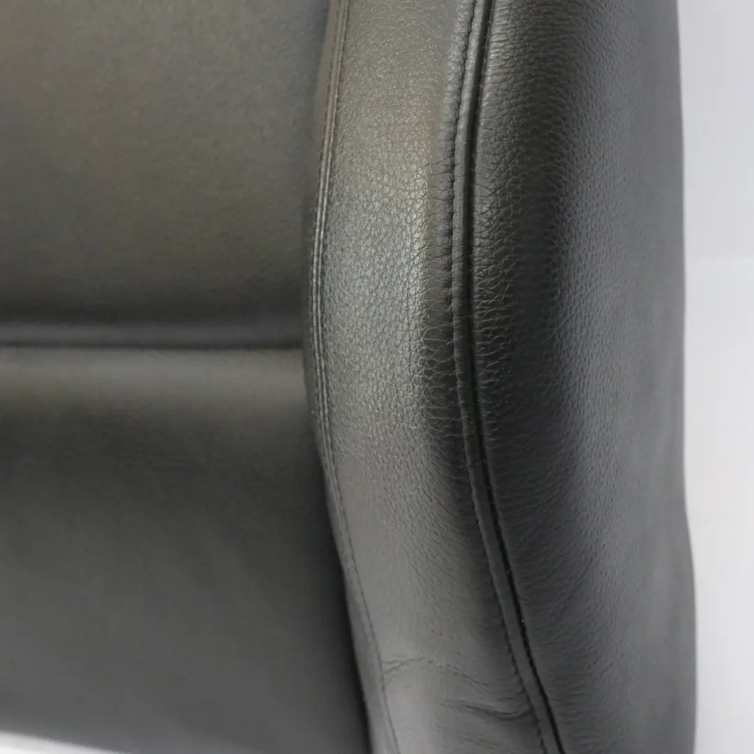 BMW E92 Cojín del respaldo asiento delantero derecho Cubierta cuero negro Dakota