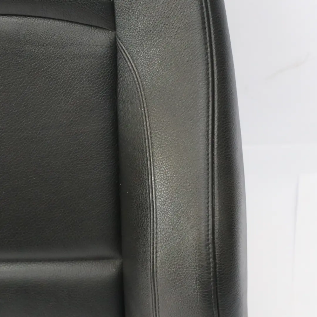 BMW E92 Cojín del respaldo asiento delantero derecho Cubierta cuero negro Dakota