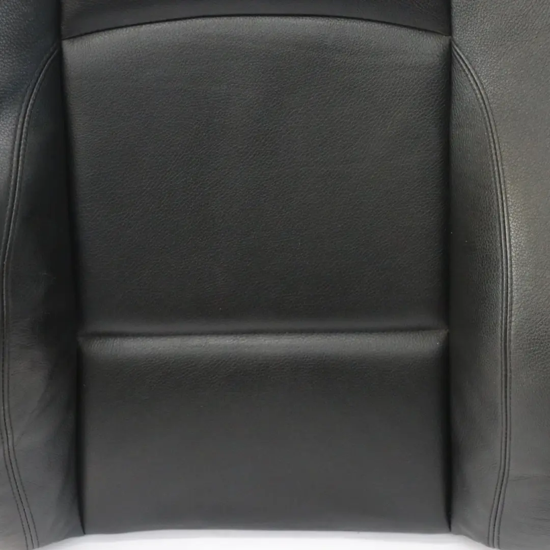 BMW E92 Cojín del respaldo asiento delantero derecho Cubierta cuero negro Dakota