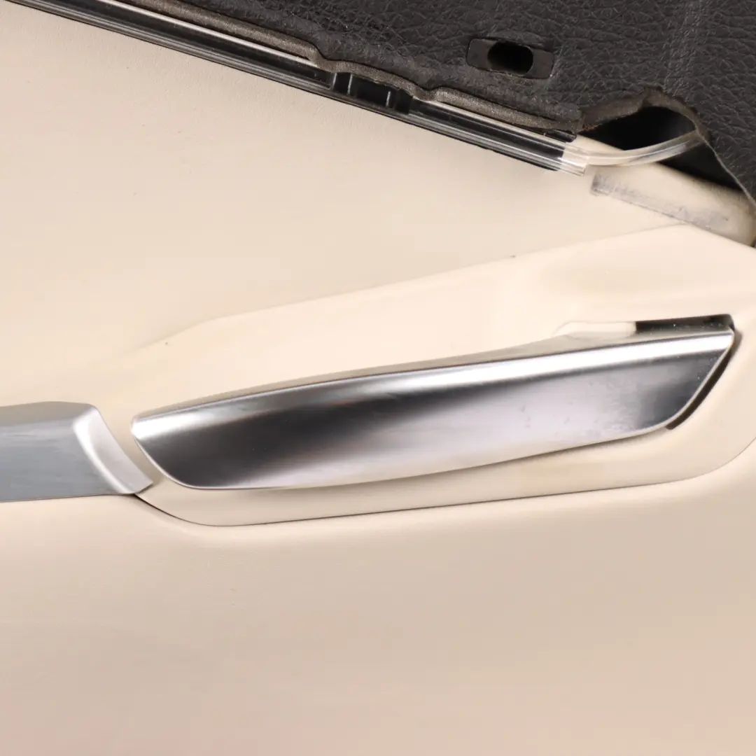 Door Card BMW F07 Rear Right O/S Door Lining Trim HiFi Leather Ivory White
