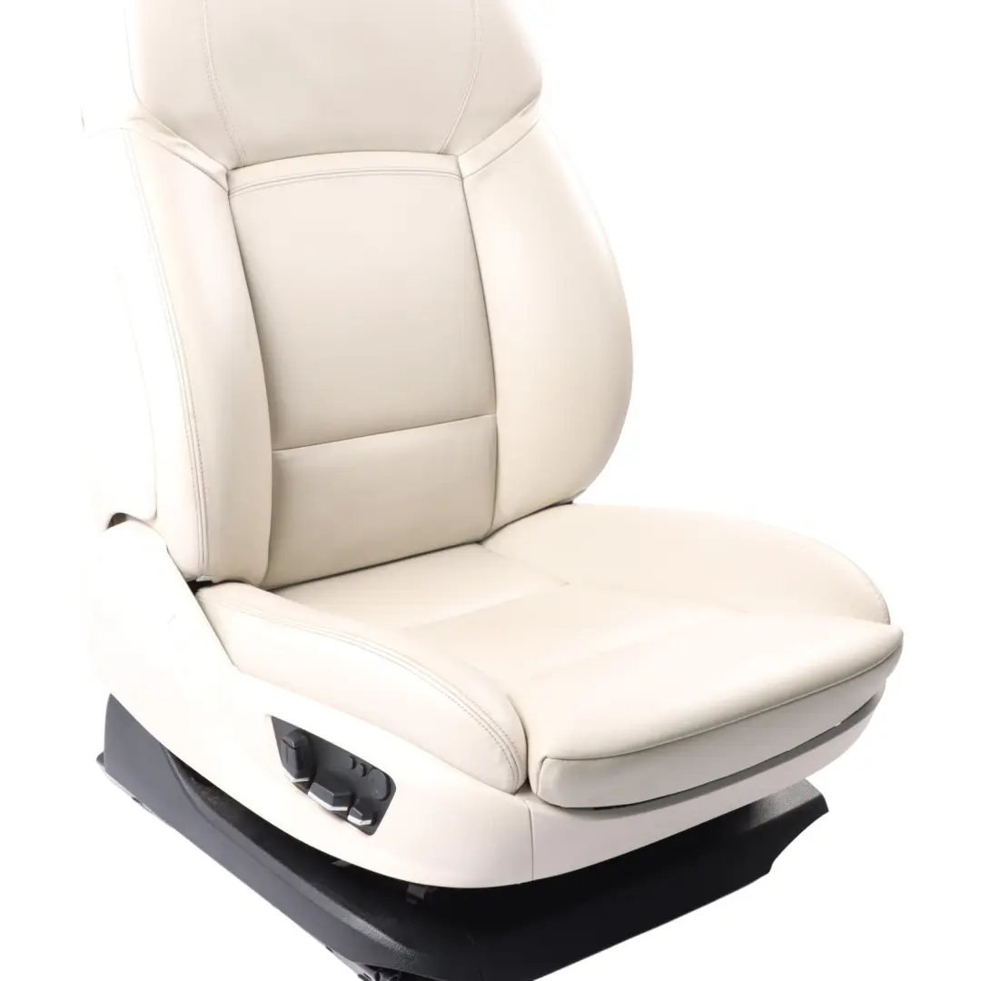 BMW F07 Front Seat Comfort Right O/S Heated Memory Leather Nappa Elfenbein Weiss