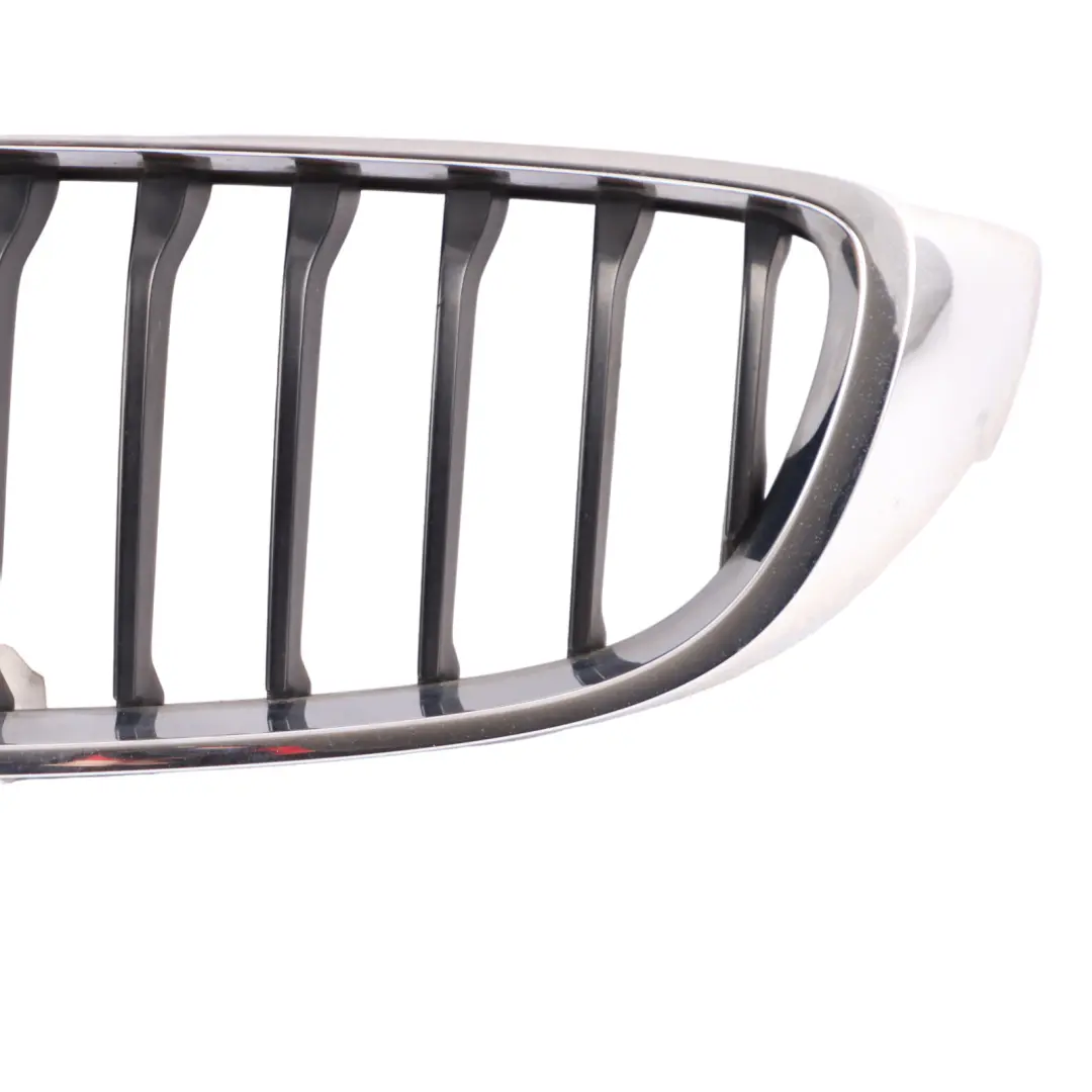 BMW F32 Front Bumper Centre Grille Left N/S Trim Panel Chrome 7294817