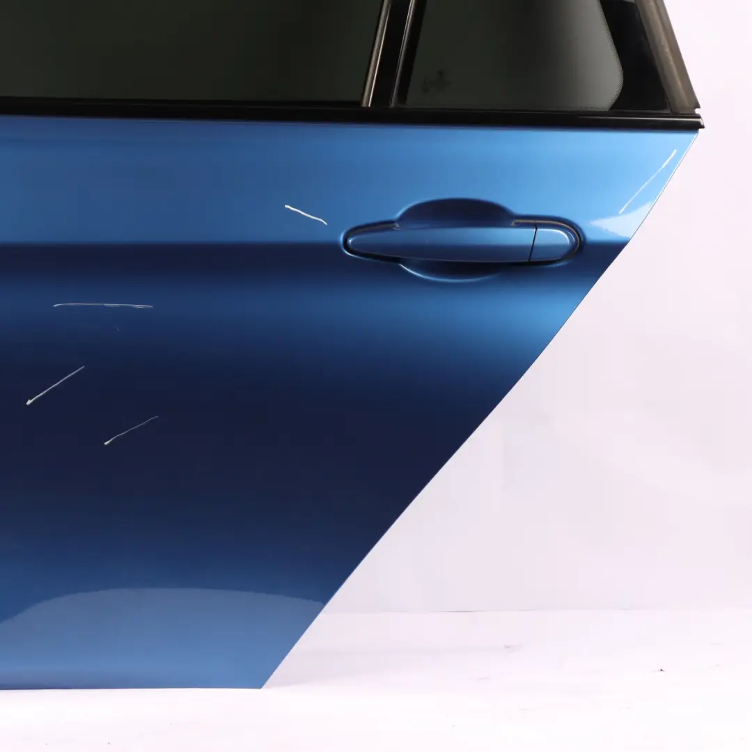 BMW F31 Touring Rear Left Door N/S Estorilblau Estoril Blue Metallic - B45