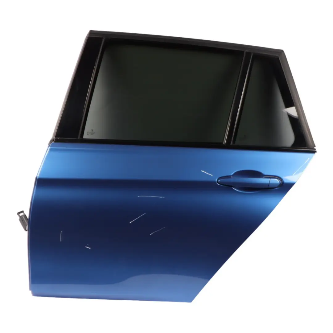 BMW F31 Touring Rear Left Door N/S Estorilblau Estoril Blue Metallic - B45