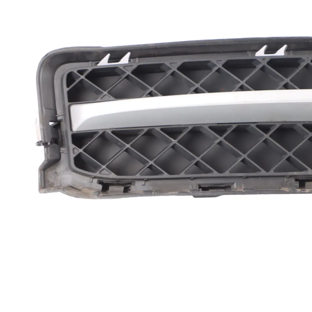 BMW X1 E84 Front Bumper Bottom Grille Trim Right O/S Black Silver 7303754