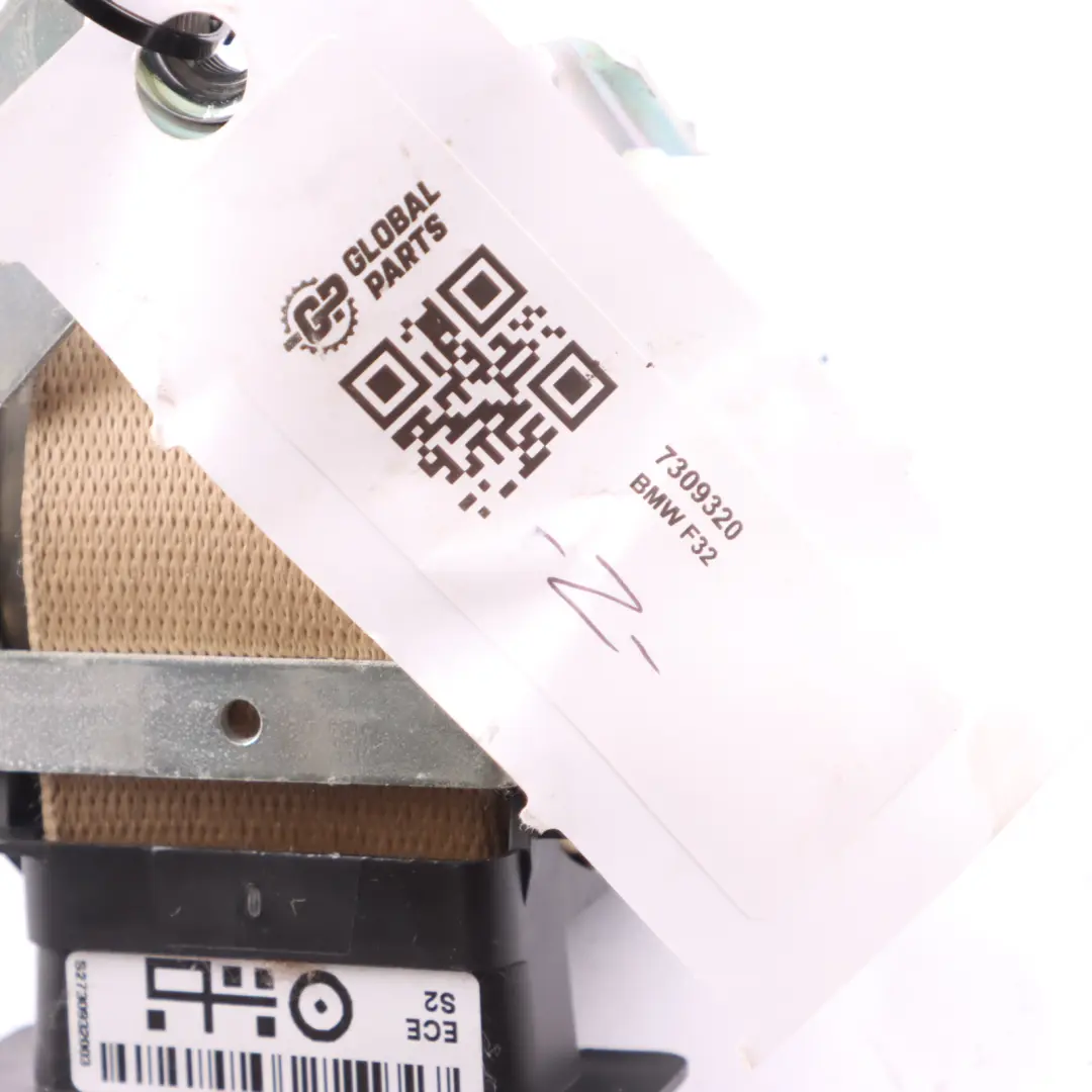 Seat Belt BMW F22 F32 Front Safety Belt Right O/S Upper VenetoBeige 7309320
