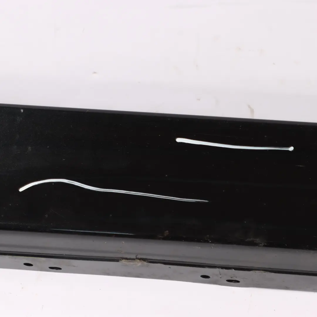 BMW F30 F31 Side Skirt Sill Strip Right O/S Black Sapphire Metallic - 475