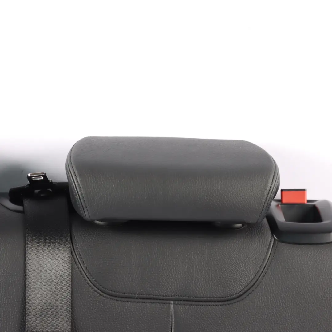 BMW F21 Asiento Trasero Izquierdo Respaldo Cubre Asiento Cuero Negro Dakota