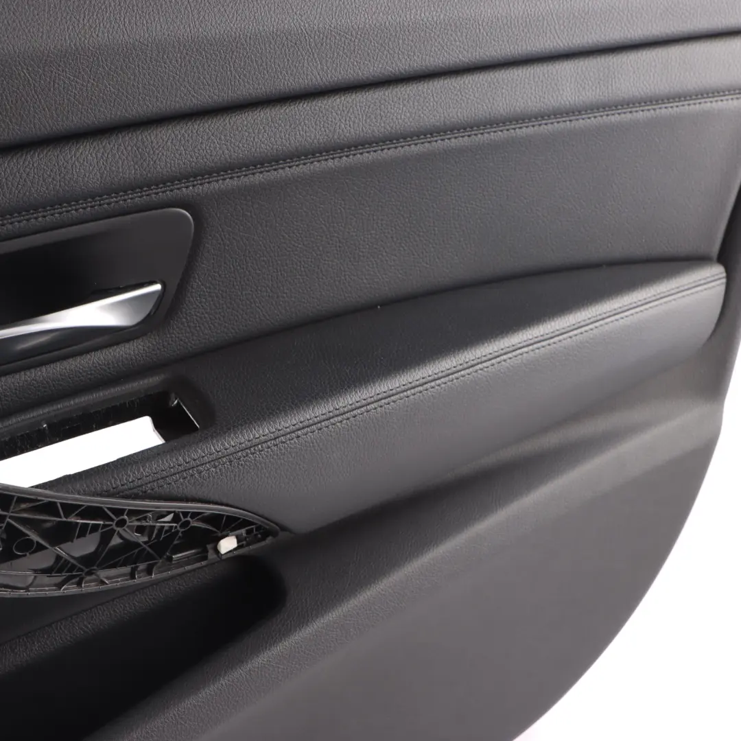 Door Card BMW F34 GT Front Right O/S Door Lining Trim Leather Dakota Black