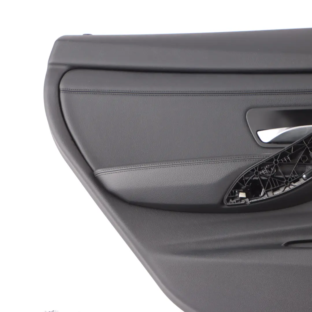 Door Card BMW F34 GT Rear Left N/S Door Lining Trim Leather Dakota Black