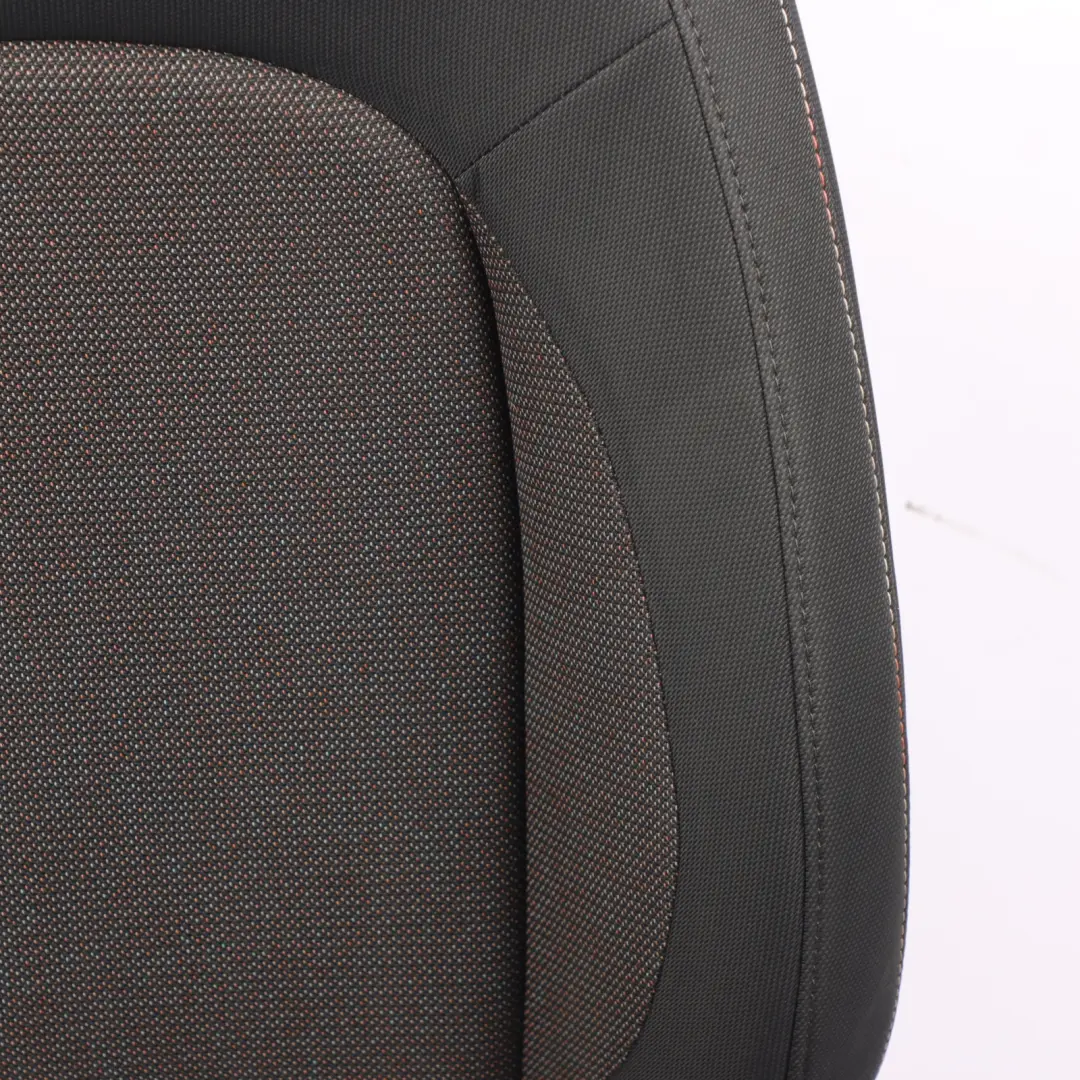 Mini Cooper One F55 Front Right O/S Cloth Seat Fabric Firework / Carbon Black