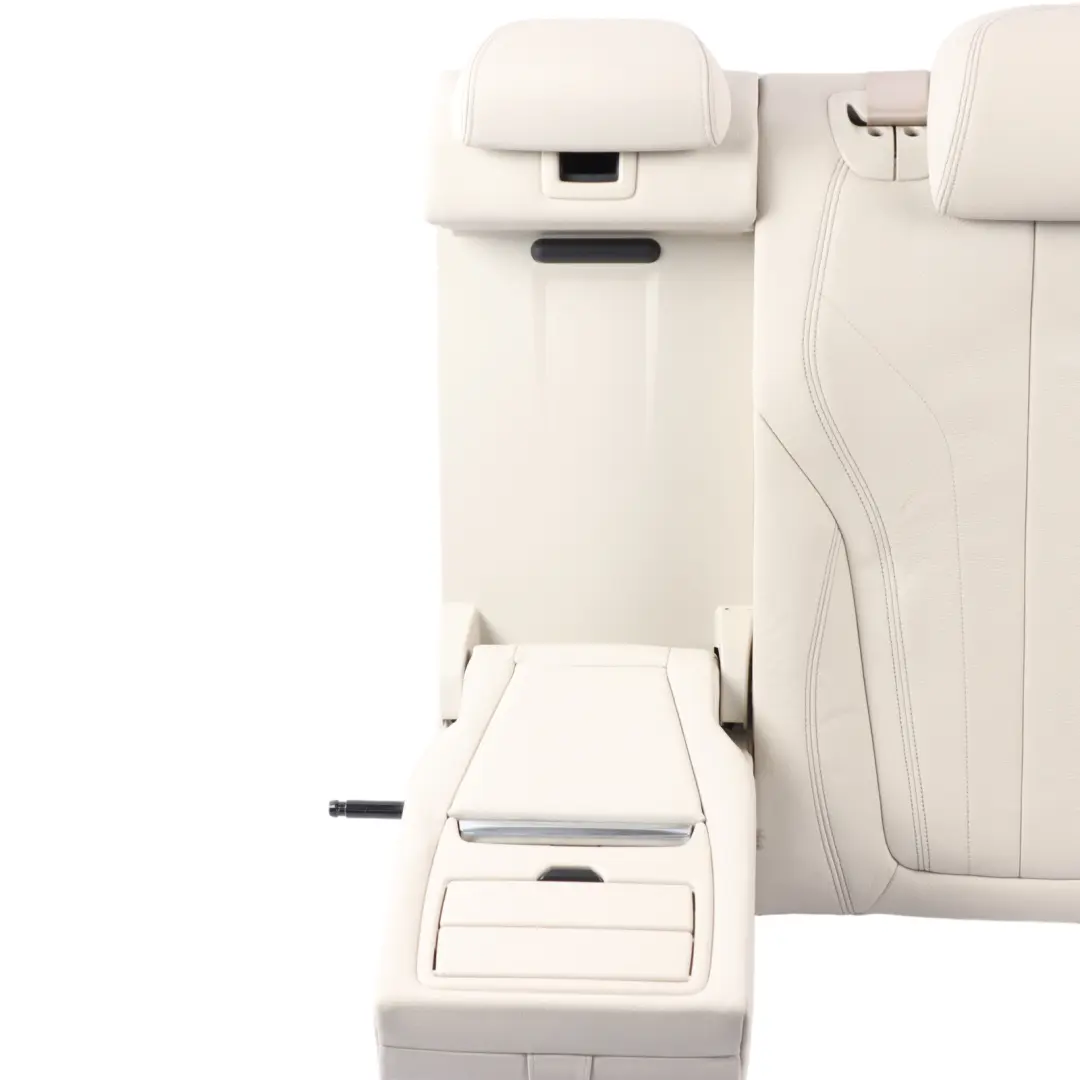 BMW X6 F16 Seat Rear Left N/S Backrest Cushion Cover Leather Dakota Ivory White