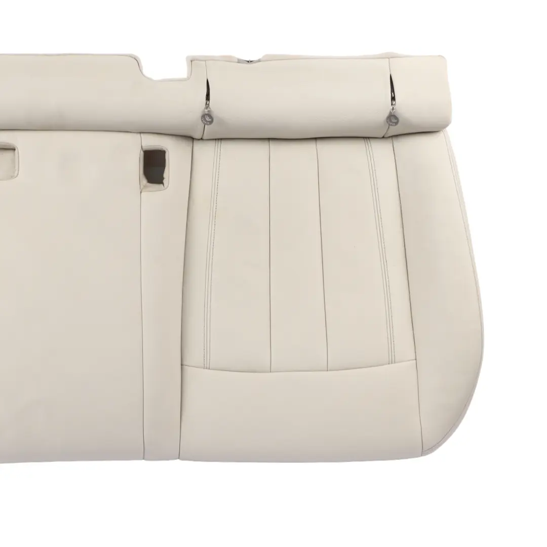 BMW X6 F16 Seat Bench Rear Couch Sofa Covering Interior Leather Elfenbein White 