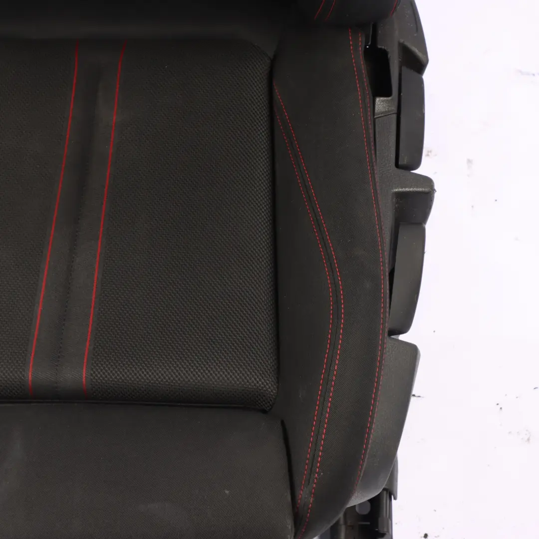 BMW F30 LCI Front Seat Sport Left N/S Heated Fabric Cloth Anthracite Red 